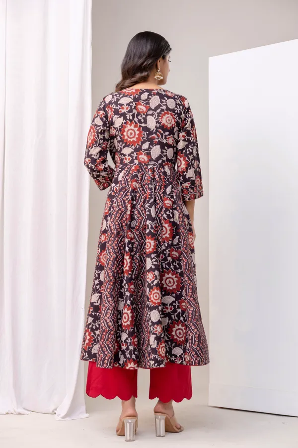 Black_Pure_Cotton_Premium_Angarkha_Set_For_Women
