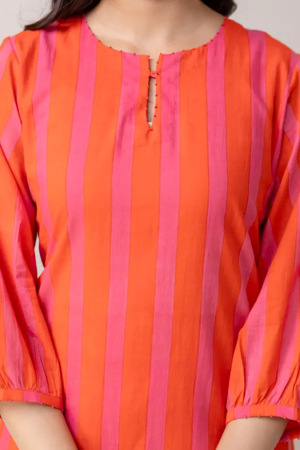 Orange_And_Pink_Pure_Cotton_Premium_Straight_Suit_For_Women