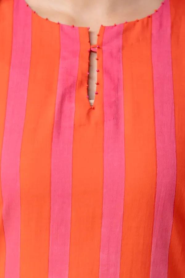 Orange_And_Pink_Pure_Cotton_Premium_Straight_Suit_For_Women