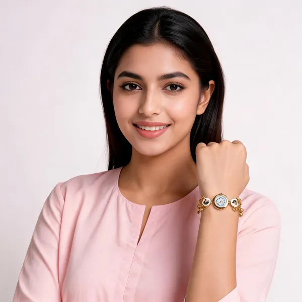Gold_Stainless_Steel_Chain_Bracelet_Watch_For_Women