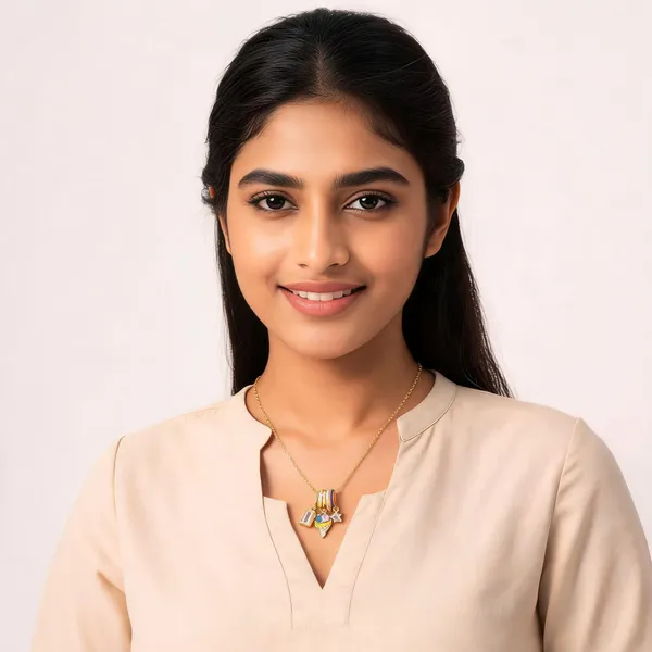 Gold_Tone_Multicharm_Pendant_Necklace_For_Women