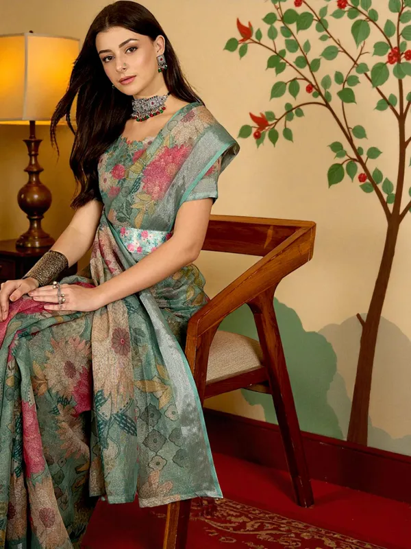 Blooming_Garden_LINEN_Saree_|_PREMIUM_SARE