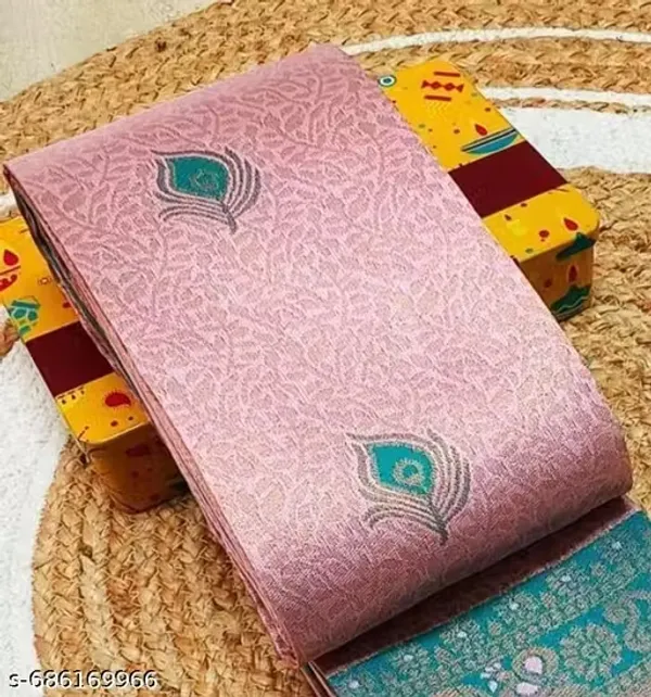 Pastel_Pink_&_Rama_Green_Jacquard_Silk_Saree_–_Royal_Peacock_Pallu_Traditional_Saree_with_Blouse_Piece