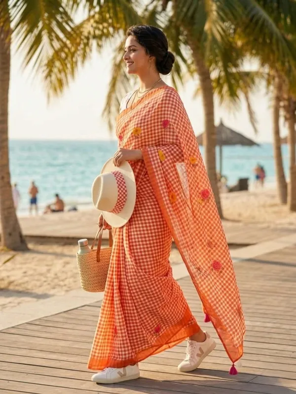 Radiant_Linen-Cotton_Saree_|_Linen-Cotton_Floral_Edition