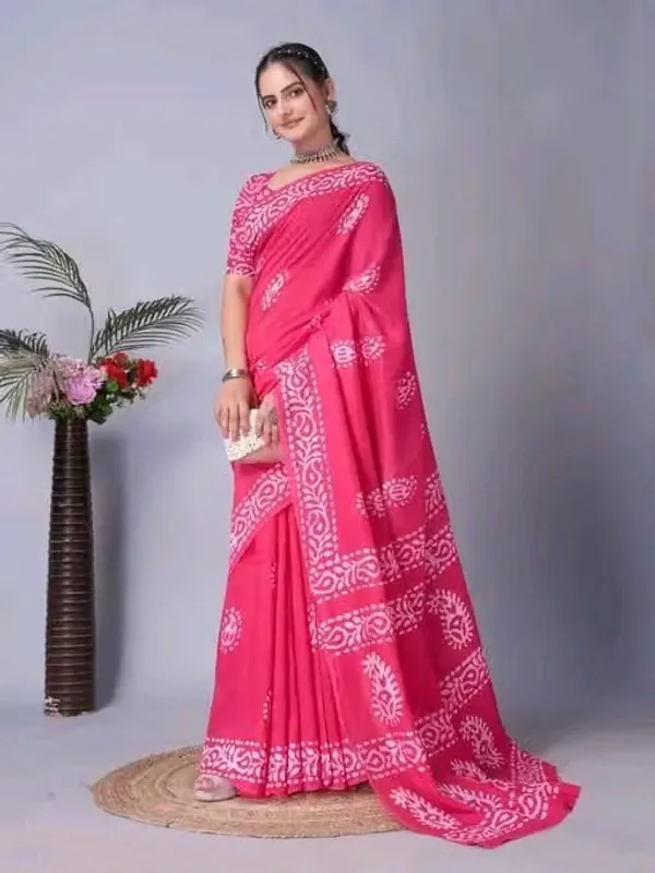 Rose_Blossom_Pure_Linen_Cotton_Saree