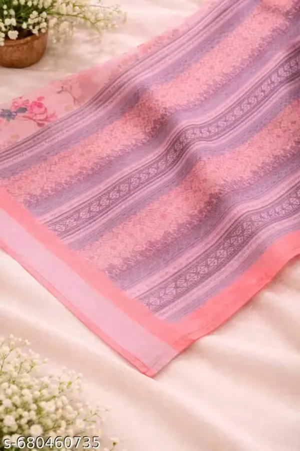Rose_Pink_Floral_LINEN_Saree_for_Women_|_Designer_Festive_&_Party_Wear_Saree