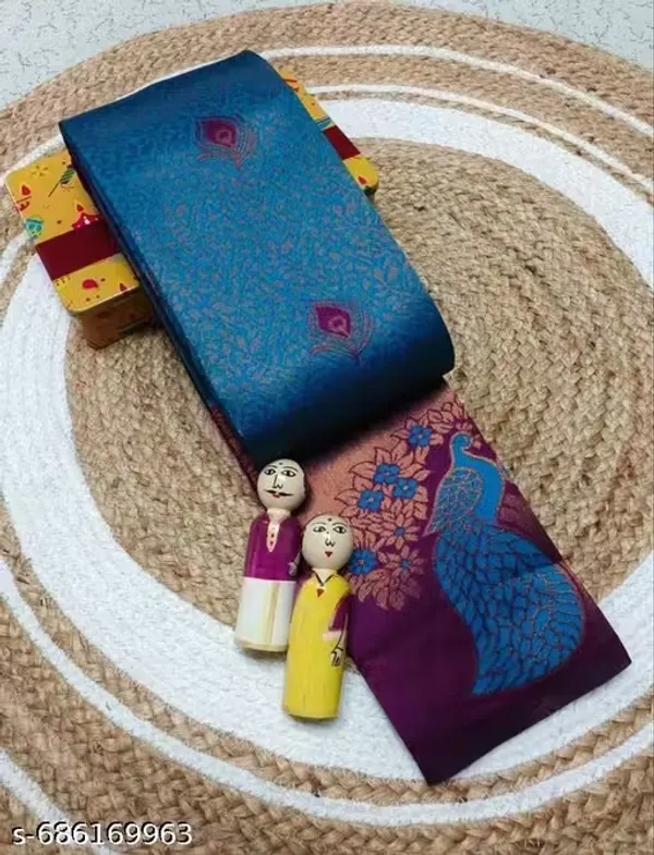 Royal_Blue_&_Wine_Purple_Jacquard_Silk_Saree_–_Majestic_Peacock_Pallu_Traditional_Festive_Saree_with_Blouse_Piece