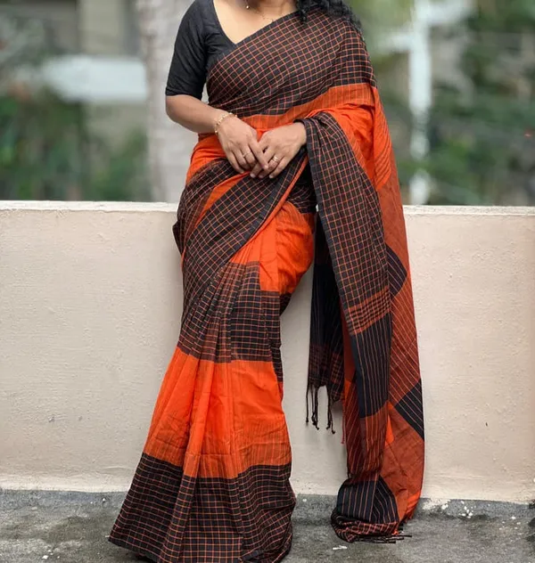 Stylish_Linen_Cotton_Saree_|_Comfortable_Daily_Wear_Linen_Cotton_Saree_|_Premium_Pure_Linen_Cotton