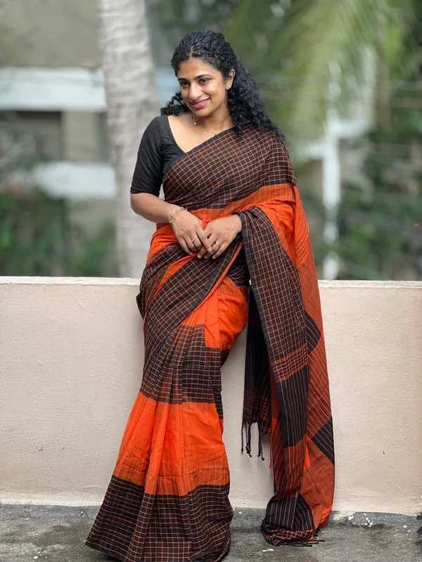 Stylish_Linen_Cotton_Saree_|_Comfortable_Daily_Wear_Linen_Cotton_Saree_|_Premium_Pure_Linen_Cotton