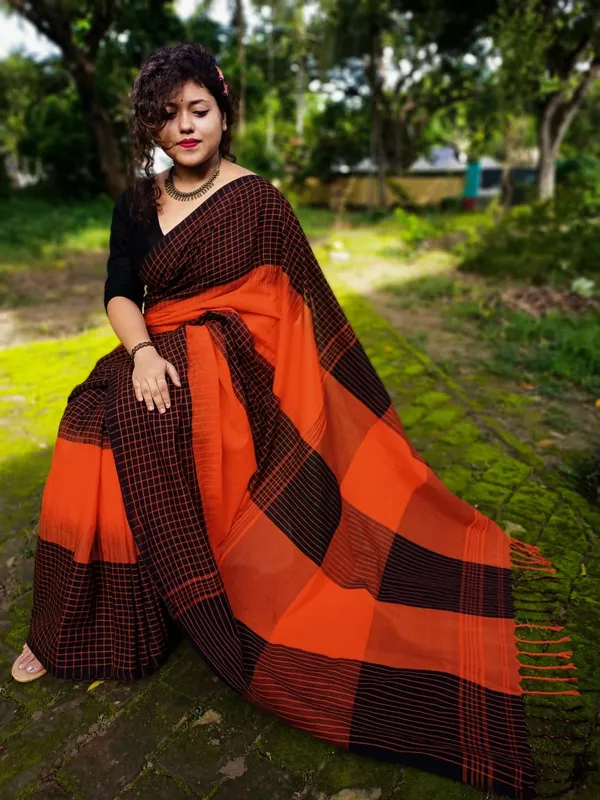 Stylish_Linen_Cotton_Saree_|_Comfortable_Daily_Wear_Linen_Cotton_Saree_|_Premium_Pure_Linen_Cotton