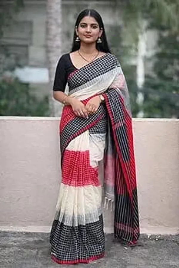 Traditional_Linen_Cotton_Saree_for_Women_|_Classic_Indian_Linen_Cotton_Saree