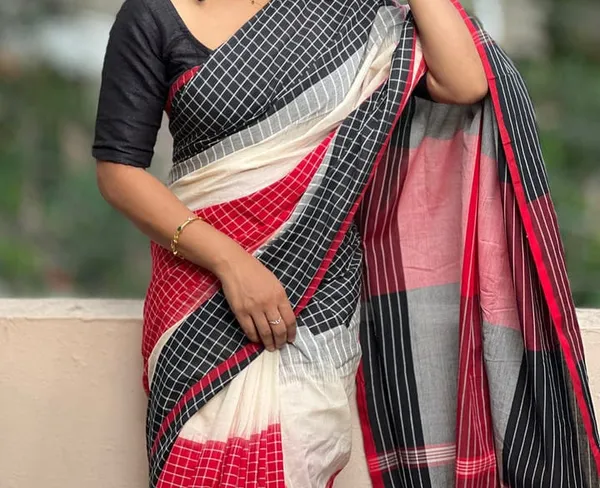 Traditional_Linen_Cotton_Saree_for_Women_|_Classic_Indian_Linen_Cotton_Saree