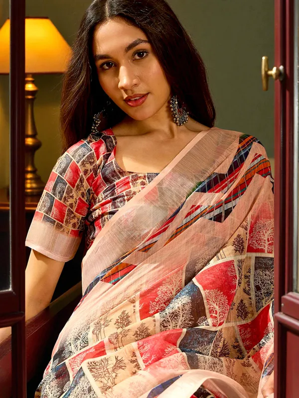 Vintage_Mosaic_LINEN_Saree