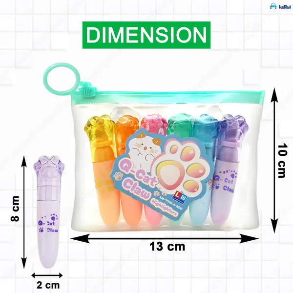 Cute_Kawaii_6_Colors_Highlighter_Pen_Set,_Aesthetic_Highlighters,_Chisel_Tip_Book_Marker,_Pastel_Colors_Chisel_Tip_Marker_Pens_-_Multicolor