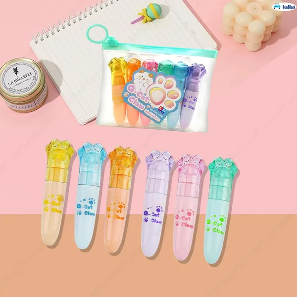 Cute_Kawaii_6_Colors_Highlighter_Pen_Set,_Aesthetic_Highlighters,_Chisel_Tip_Book_Marker,_Pastel_Colors_Chisel_Tip_Marker_Pens_-_Multicolor