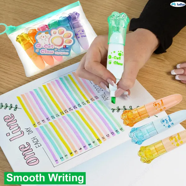 Cute_Kawaii_6_Colors_Highlighter_Pen_Set,_Aesthetic_Highlighters,_Chisel_Tip_Book_Marker,_Pastel_Colors_Chisel_Tip_Marker_Pens_-_Multicolor