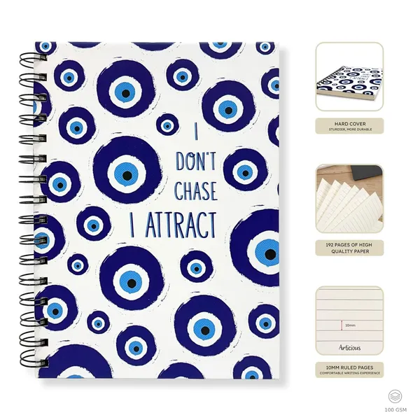 Spiral_Notebook_A5,_190_Ruled_Pages,_80_GSM,_Diary_for_Writing,_School,_Office_&_Gifting_-_Evil_Eye