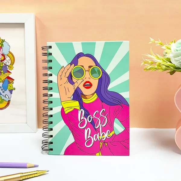 Spiral_Notebook_A5,_190_Ruled_Pages,_80_GSM,_Diary_for_Writing,_School,_Office_&_Gifting_-_Boss_Babe