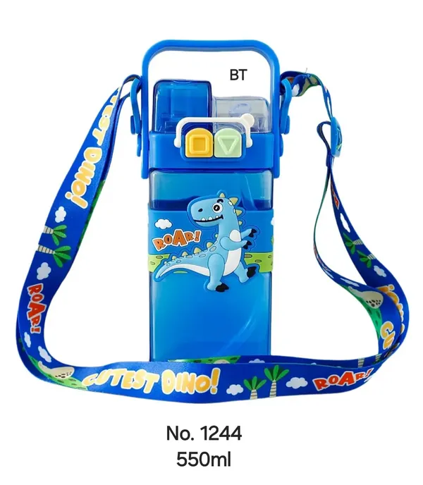Dino_Kid's_Cartoon_Water_Bottle_with_Adjustable_Strap_–_Cute_Double_Drinking_Straw_Cup_|_Leak-Proof,_Portable_Tumbler_–_500ML_–_Perfect_for_School_&_Outdoor_Fun_(Dino)