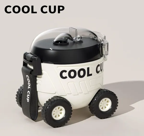 Cool_Cup_Water_Bottle_Comes_with_Straw_and_Strap_for_Water_Coffee_Tea_and_Various_Drinks_Cool_Design_Easy_to_Carry_Fits_in_a_Backpack_or_Gym_Bag_(White