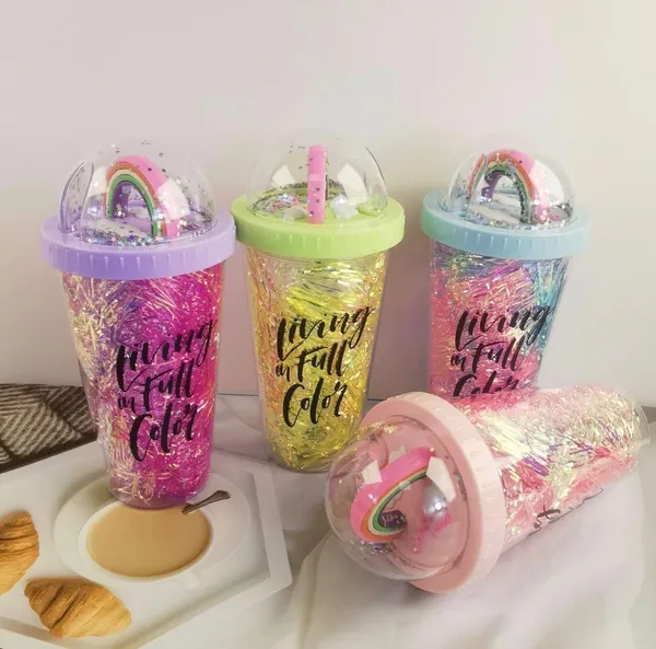 Rainbow_Glitter_Tumbler_with_Dome_Lid_&_Straw_|_Living_in_Full_Color_Led_Lighting_Cup_|_BPA-Free_Insulated_Kids_&_Girls_Tumbler_Fun_Gift_for_Teens_&_Women_|_450ml