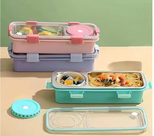 Multiclour_Stainless_Steel_Lunch_Box_for_Kids,_Cartoon_Printed_Snacks_Box_with_Plastic_Spoon_&_Fork,_Cute_Cartoon_Food_Box,_One_Bowl_Lunch_Box_for_Toddlers,_Preschoolers