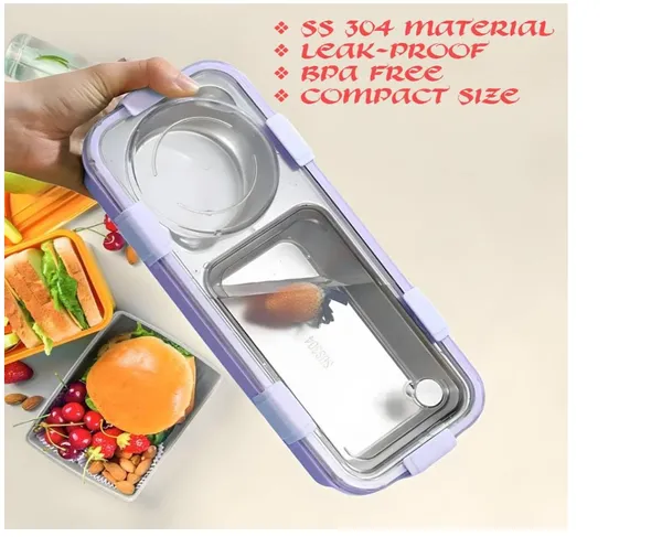 Multiclour_Stainless_Steel_Lunch_Box_for_Kids,_Cartoon_Printed_Snacks_Box_with_Plastic_Spoon_&_Fork,_Cute_Cartoon_Food_Box,_One_Bowl_Lunch_Box_for_Toddlers,_Preschoolers