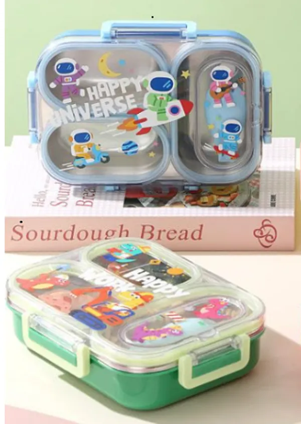 3_Compartments_Stainless_Steel_Lunch_Box_for_Kids_|_600ml_SS_304_Leakproof_Lunch_Box_with_Spoon-Fork_|_Cute_Cartoon_Bento_Box_|_BPA-Free_School_Lunch_Box