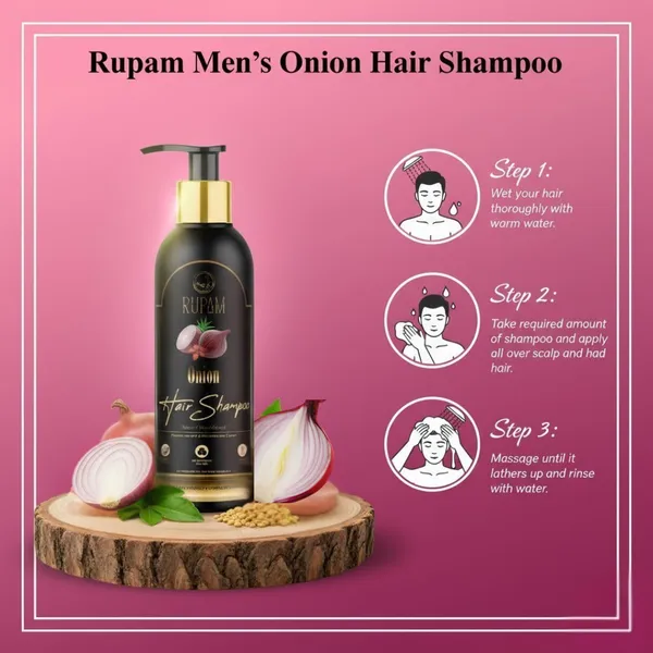 RUPAM_Men's_Onion_Hair_Shampoo_For_Revitalize_and_Strengthen_Hair_Infused_with_Natural_Ingredients_220ML