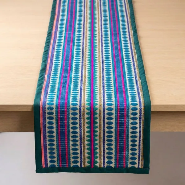 Multicolor_Premium_Jacquard_Fabric_Table_Runner