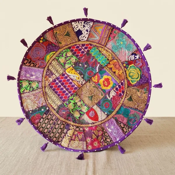 Multicolor_Round_Khambadia_Work_Cushion_Cover