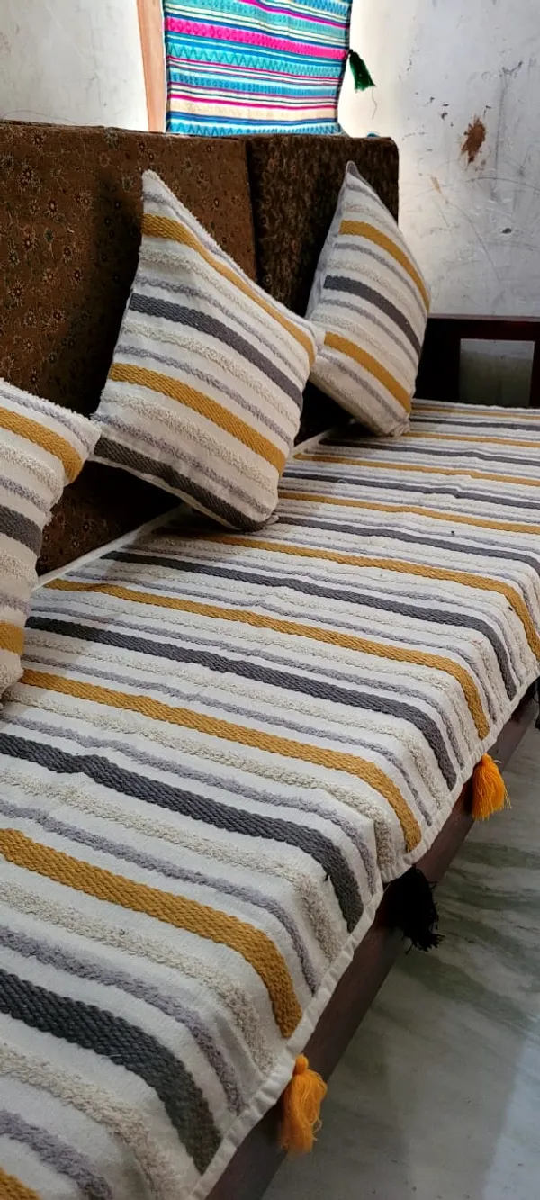 Multicolor_1_Jacquard_Fabric_With_Cushion_With_Runner_Sofa_Throw_(Pack_of_5)