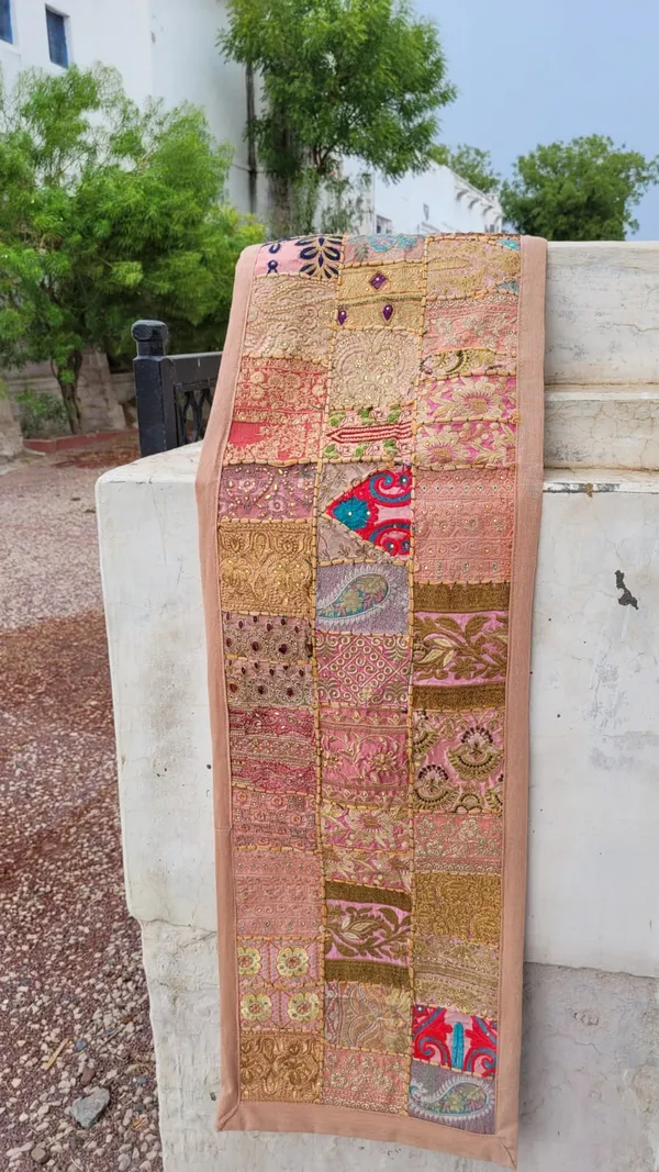 Multicolor_Premium_Khambadia_Work_Table_Runner