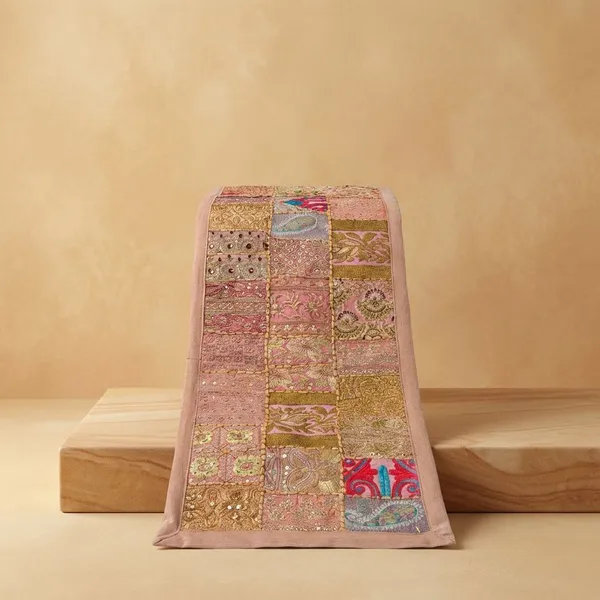Multicolor_Premium_Khambadia_Work_Table_Runner