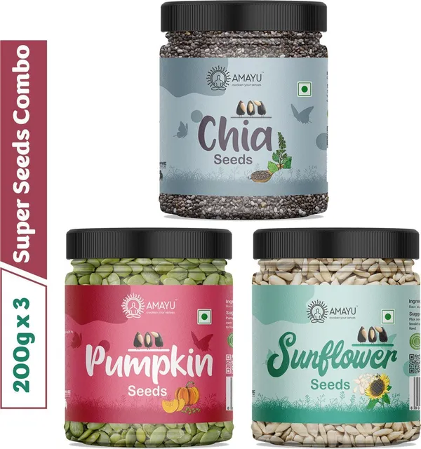 Raw_Chia_Seeds_Weight_Loss_Pumpkin_Seeds_Sunflower_Seeds_For_Eating_Combo_C_3_X_200_G