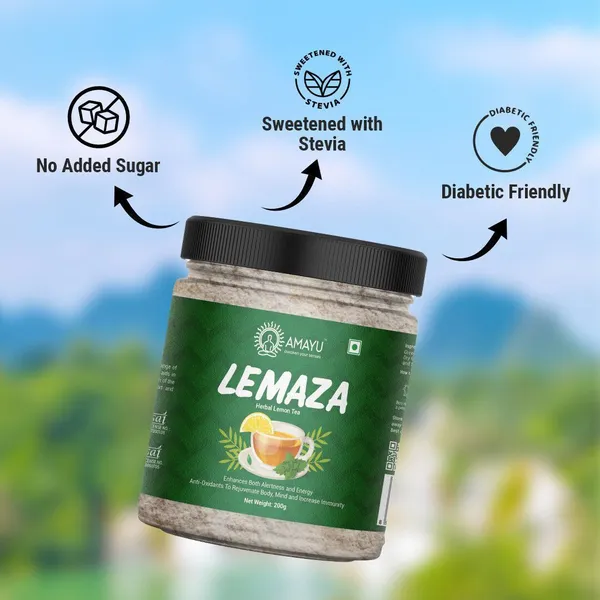 Herbal_Lemon_Green_Tea_Powder_With_Stevia_No_Added_Sugar_Lemon_Cardamom_Cloves_Ginger_Herbs_Spices_Tulsi_Assorted_Mason_Jar_200_G