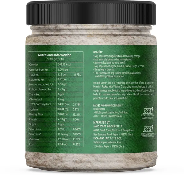 Herbal_Lemon_Green_Tea_Powder_With_Stevia_No_Added_Sugar_Lemon_Cardamom_Cloves_Ginger_Herbs_Spices_Tulsi_Assorted_Mason_Jar_200_G