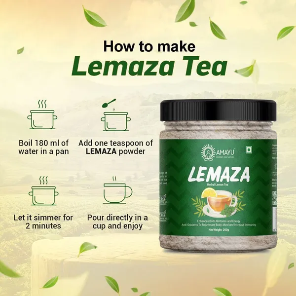 Herbal_Lemon_Green_Tea_Powder_With_Stevia_No_Added_Sugar_Lemon_Cardamom_Cloves_Ginger_Herbs_Spices_Tulsi_Assorted_Mason_Jar_200_G