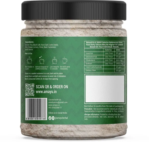 Herbal_Lemon_Green_Tea_Powder_With_Stevia_No_Added_Sugar_Lemon_Cardamom_Cloves_Ginger_Herbs_Spices_Tulsi_Assorted_Mason_Jar_200_G