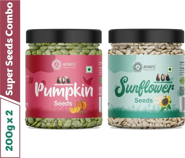 Raw_Organic_Pumpkin_Seeds_Sunflower_Seeds_For_Eating_Mix_Combo_Pumpkin_Seeds_2_X_200_G
