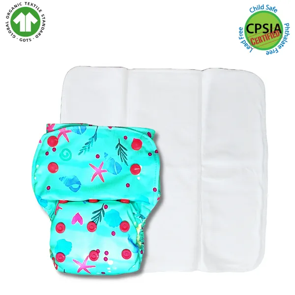 Turquoise_Printed_Cloth_Diaper_With_Prefold_Insert