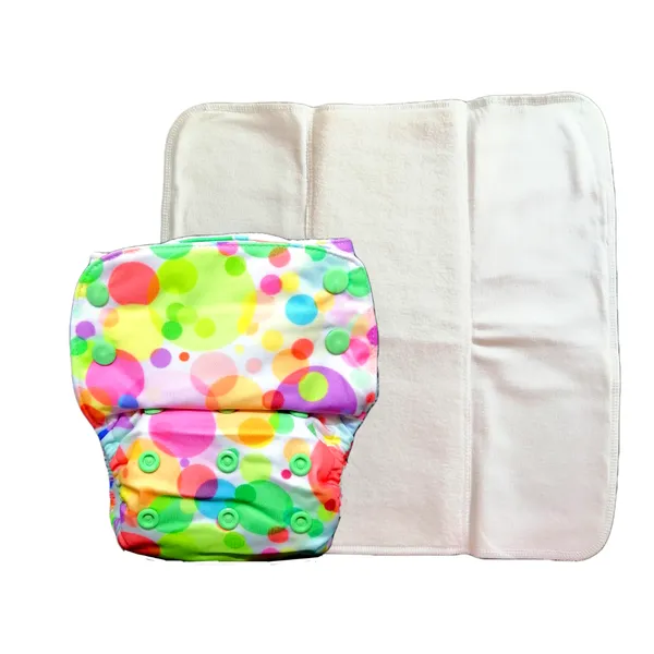 Multicolour_Reusable_Cloth_Diaper_With_Prefold_Insert_For_4+_Hours_Of_Absorbency