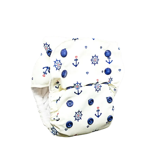 Printed_Reusable_Cloth_Diaper_With_Snap_Buttons_With_Three_Organic_Cotton__Inserts_-_For_Daytime_And_Nighttime_For_10+_Hours_Of_Absorbency