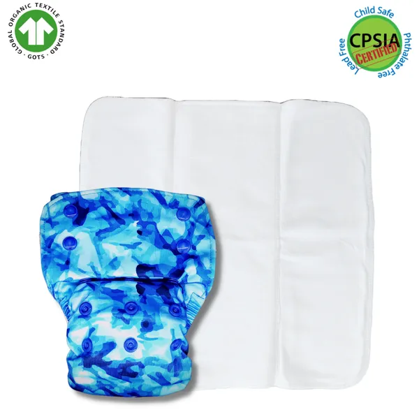 Aqua_Printed_Reusable_Cloth_Diaper_With_Prefold_Quick_Dry_Insert