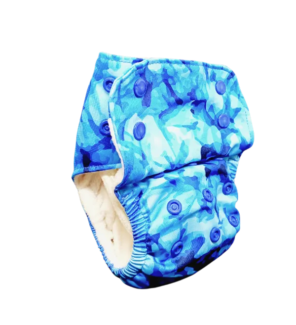 Aqua_Printed_Reusable_Cloth_Diaper_With_Prefold_Quick_Dry_Insert