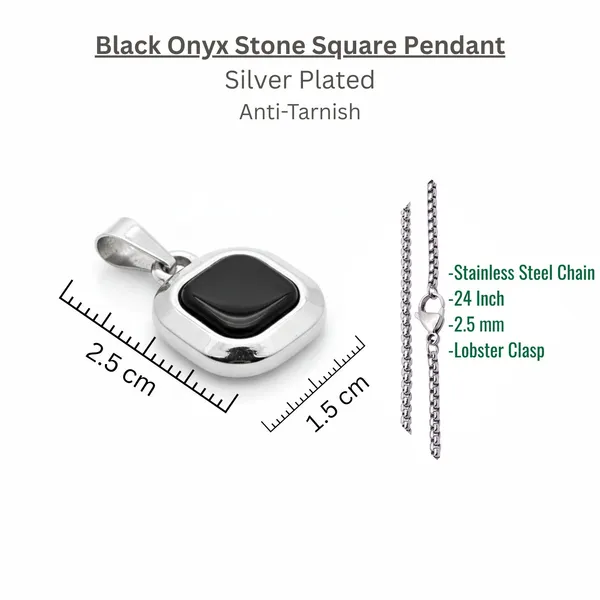 Stainless_Steel_Black_Stone_Square_Pendant_With_Rolo_Chain_For_Men_Anti_Tarnish_Necklace