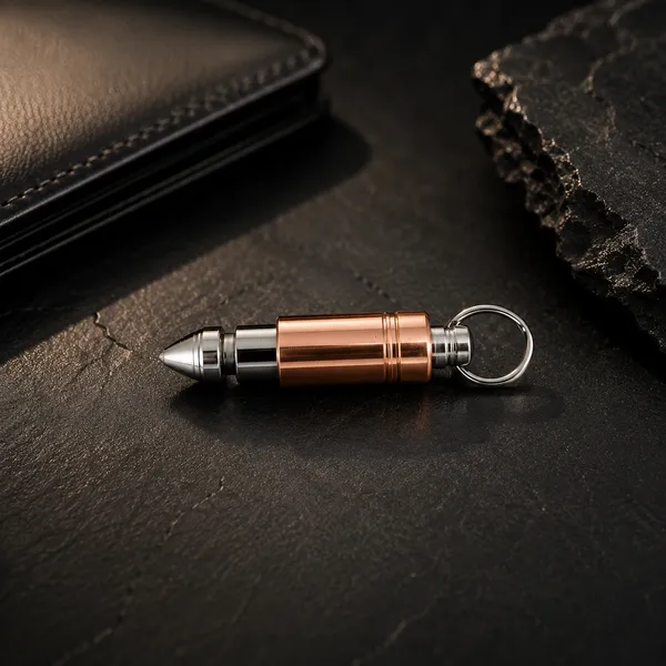Silver_Gold_Rose_Gold_Stainless_Steel_Bullet_Pendant_Necklace_Combo_For_Men