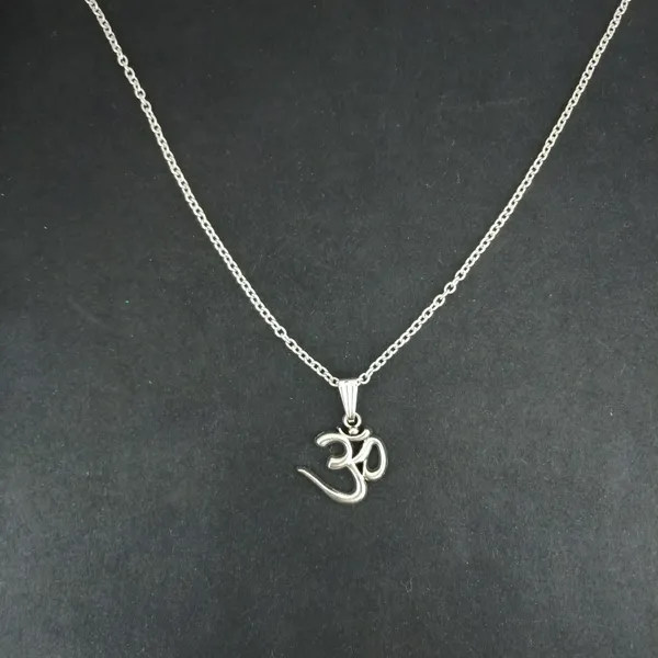 Black_Stainless_Steel_Om_Glass_Dome_Pendant_Necklace_For_Men