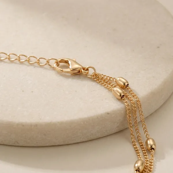 Triple_Strand_Satellite_Bead_Anklet_For_Women_Girls_Anti_Tarnish_Silver_And_Gold_Tone_Layered_Beaded_Ankle_Chain_Combo_Adjustable_Lobster_Clasp_Fashion_Jewellery