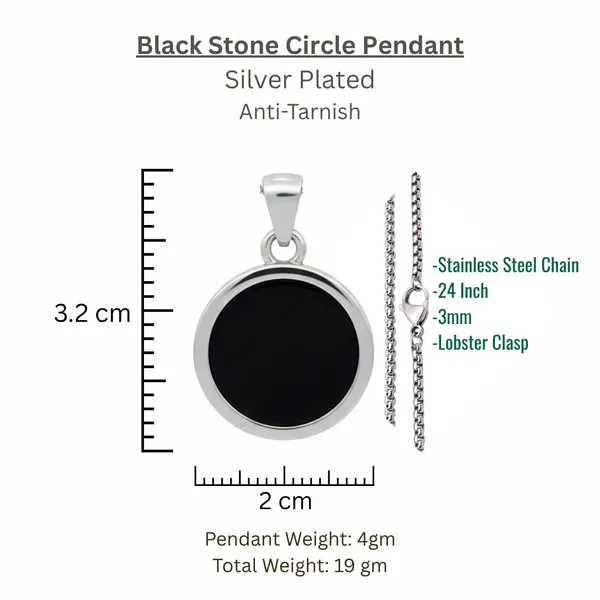 Stainless_Steel_Black_Stone_Circle_Pendant_With_Rolo_Chain_For_Men_Anti_Tarnish_Necklace